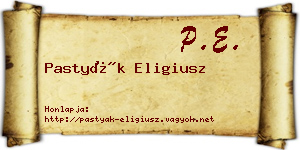 Pastyák Eligiusz névjegykártya